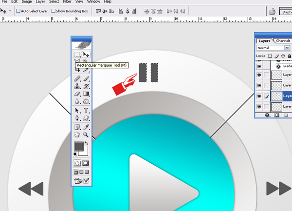 14 Media Button resume How to Create Media Player Button in Photoshop
