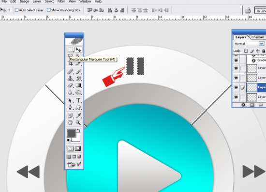 14 Media Button resume How to Create Media Player Button in Photoshop