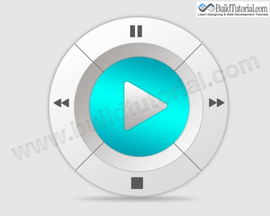 15 Media Button final How to Create Media Player Button in Photoshop