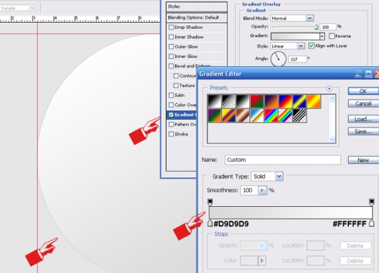 3 Media Button shape gradie How to Create Media Player Button in Photoshop