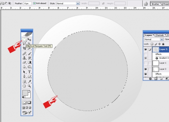 4 Media Button shape center How to Create Media Player Button in Photoshop