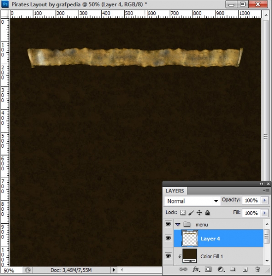 Design the Pirates Layout using Photoshop