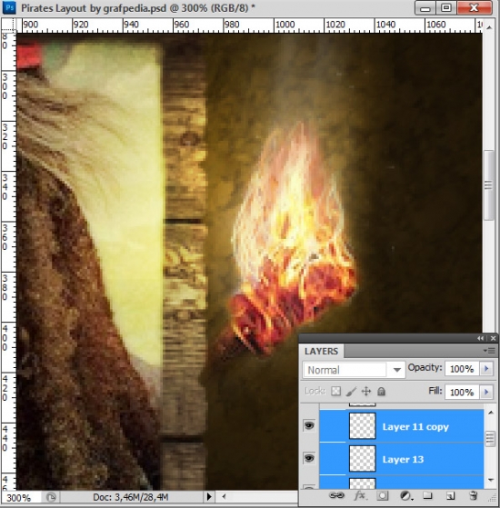 Design the Pirates Layout using Photoshop
