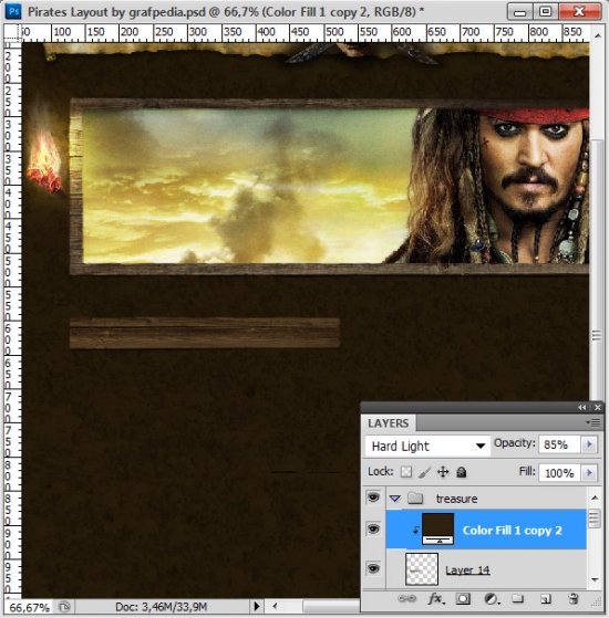 Design the Pirates Layout using Photoshop