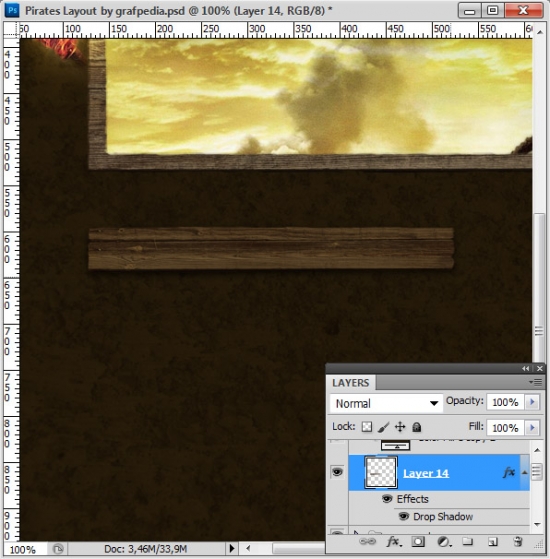 Design the Pirates Layout using Photoshop