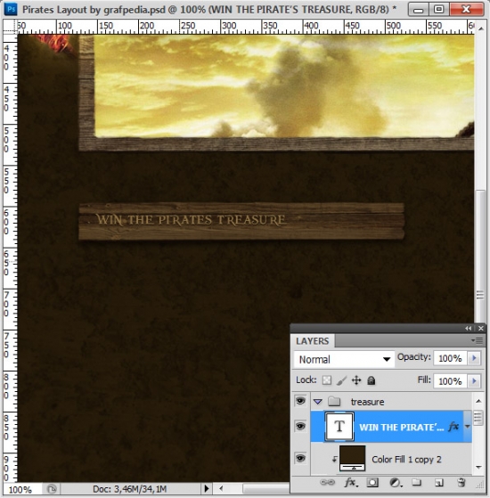 Design the Pirates Layout using Photoshop