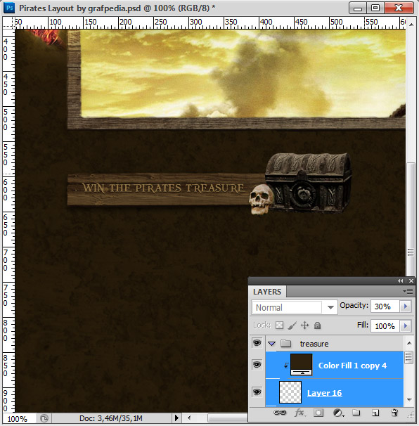 Design the Pirates Layout using Photoshop