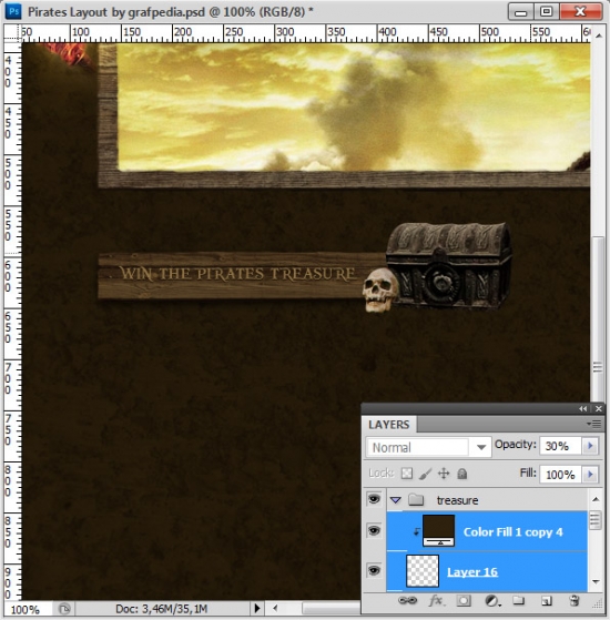 Design the Pirates Layout using Photoshop