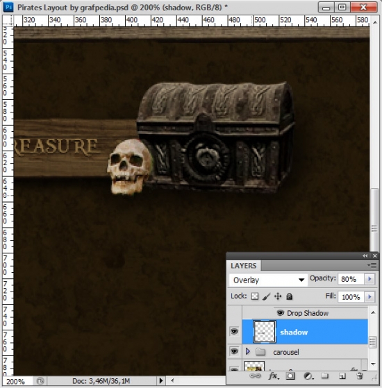 Design the Pirates Layout using Photoshop