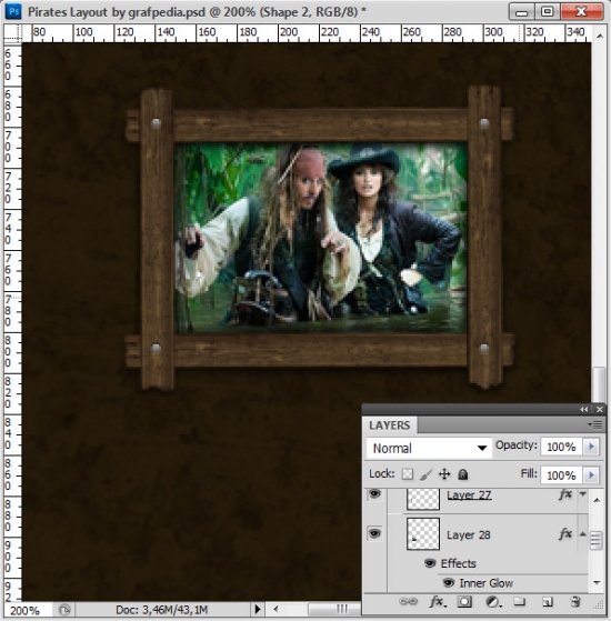 Design the Pirates Layout using Photoshop