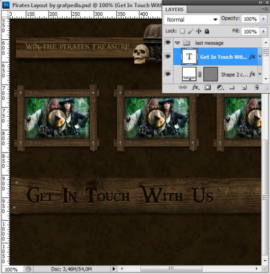 Design the Pirates Layout using Photoshop