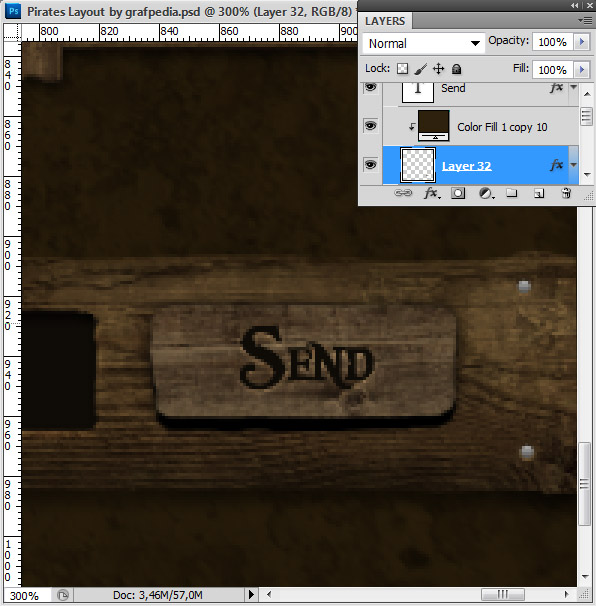 Design the Pirates Layout using Photoshop