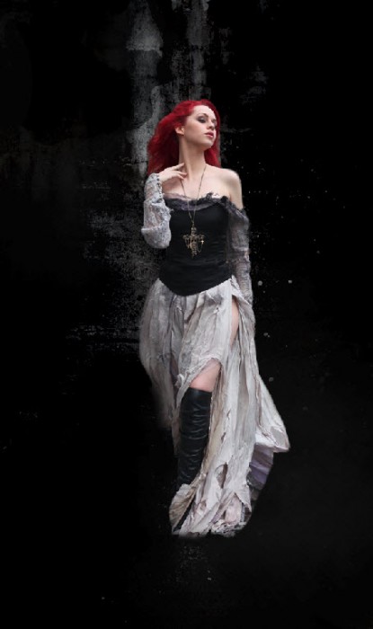 2 paste 415x700 Create Abstract Dark Photo Manipulation with Splatter Brushes in Photoshop