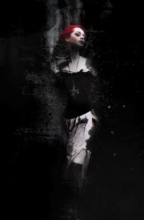 3 effect1 459x700 Create Abstract Dark Photo Manipulation with Splatter Brushes in Photoshop