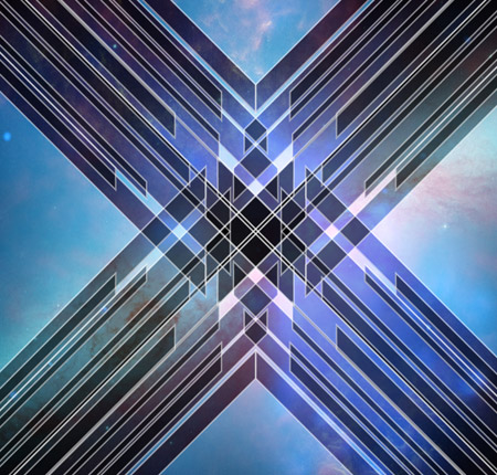 How To Create a Cosmic Abstract Shards Poster Design 13