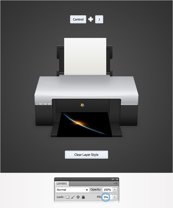 Draw a Detailed Printer Illustration From Scratch in Photoshop 85
