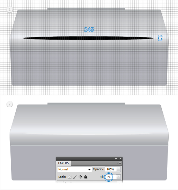 Draw a Detailed Printer Illustration From Scratch in Photoshop 12