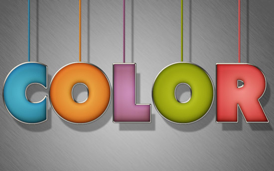 Colorful Stuffed Text Effect 1