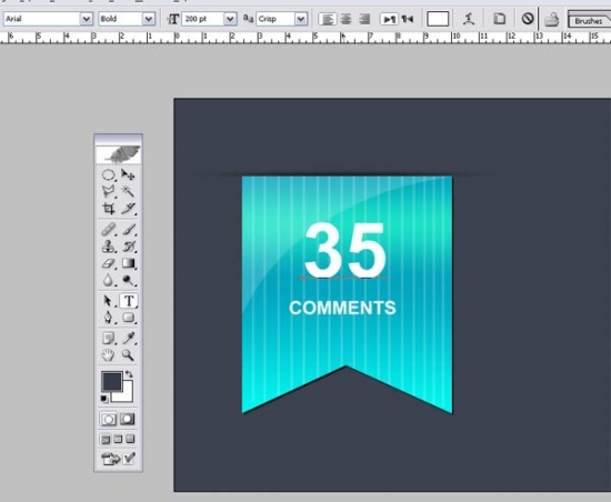 Comments Ribon Icon C How To Make Comments Ribbon Icon in Photoshop