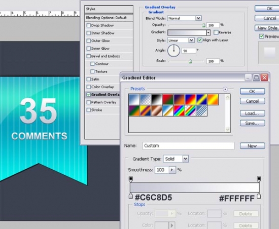 Comments Ribon Icon D How To Make Comments Ribbon Icon in Photoshop