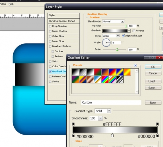Blue Download Button F How To Make Blue Download Button in Photoshop