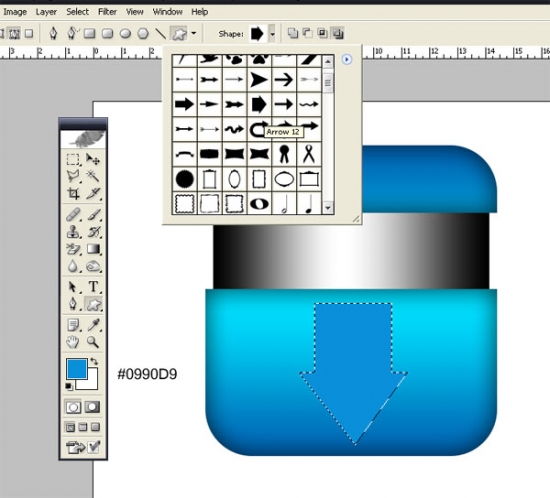 Blue Download Button G How To Make Blue Download Button in Photoshop