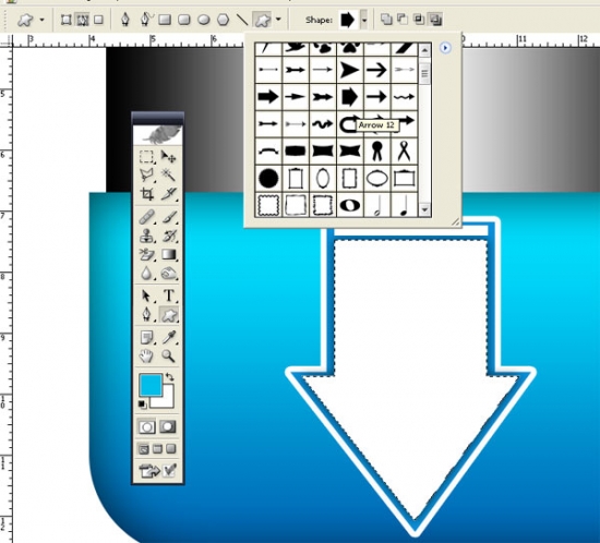 Blue Download Button I How To Make Blue Download Button in Photoshop