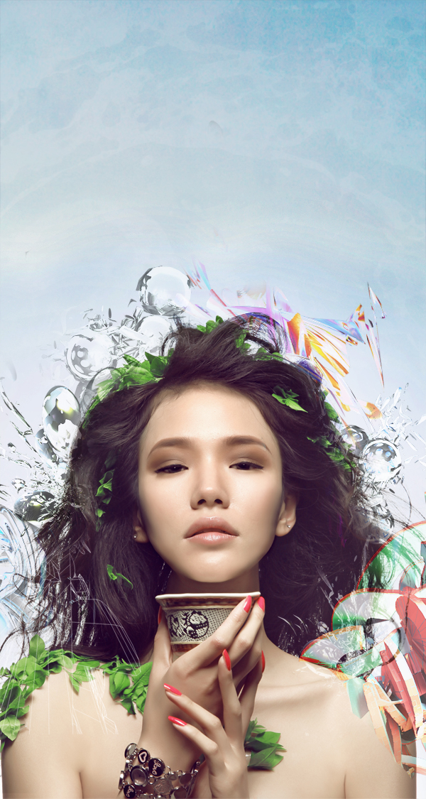 Learn How to Photo Manipulate the Colorful Portrait - Transcendental 48