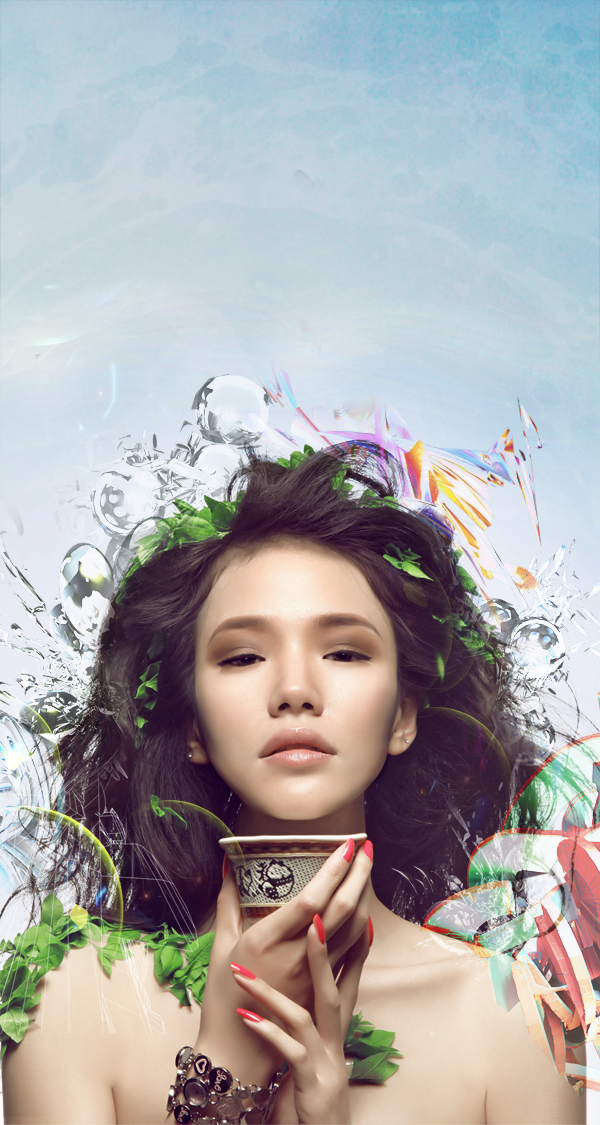 Learn How to Photo Manipulate the Colorful Portrait - Transcendental 51