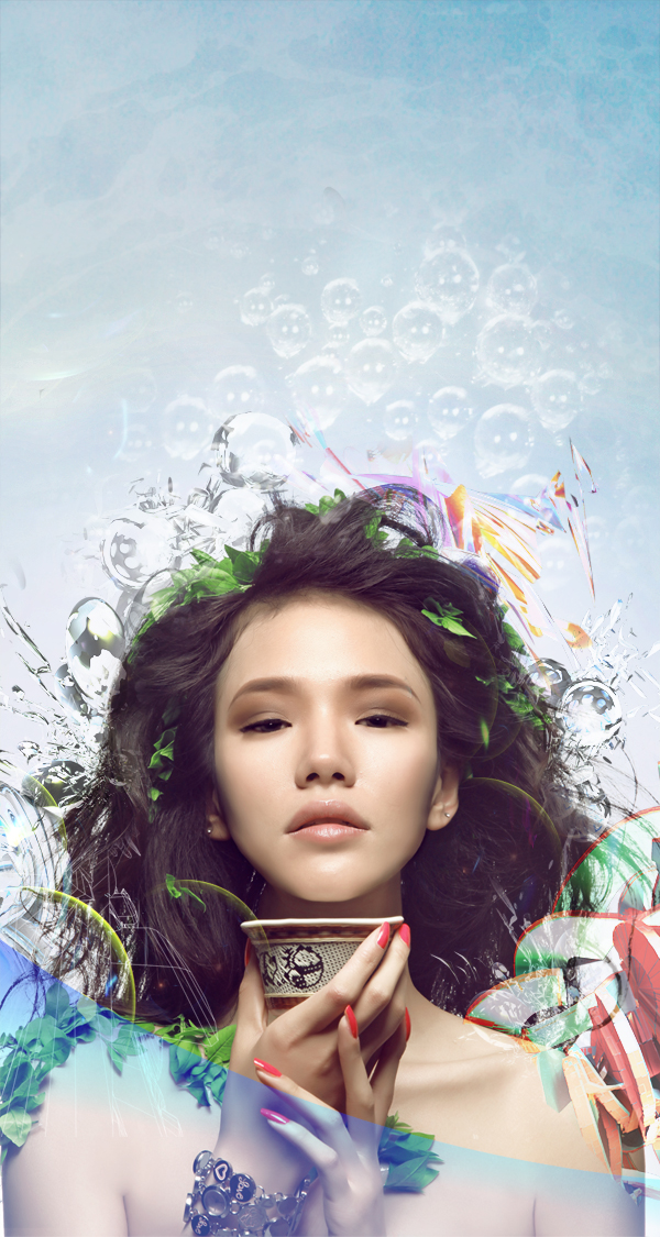 Learn How to Photo Manipulate the Colorful Portrait - Transcendental 61