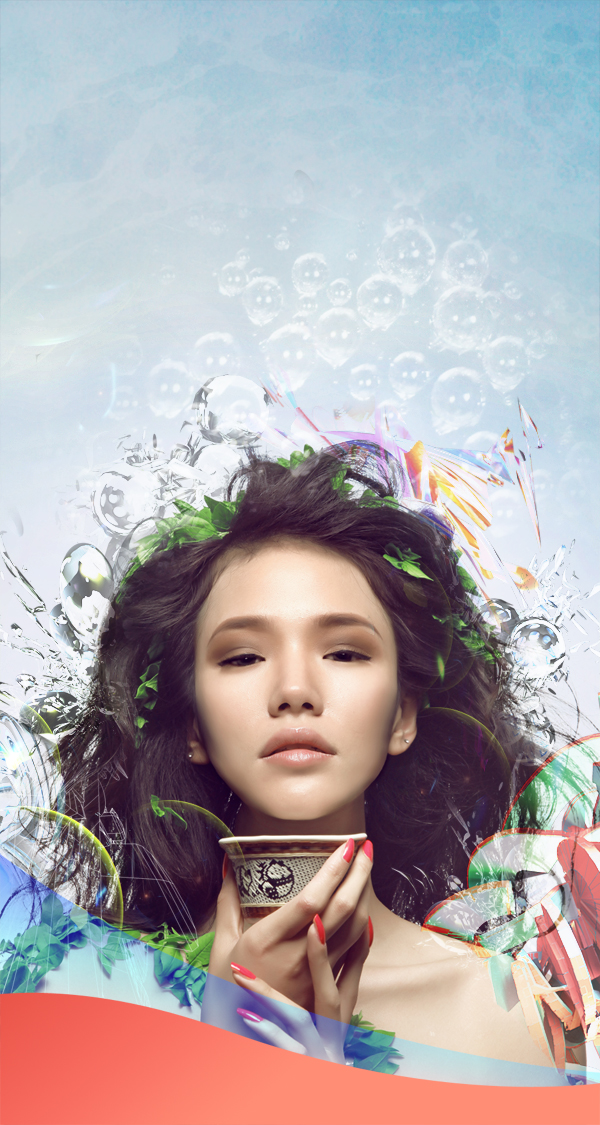 Learn How to Photo Manipulate the Colorful Portrait - Transcendental 65
