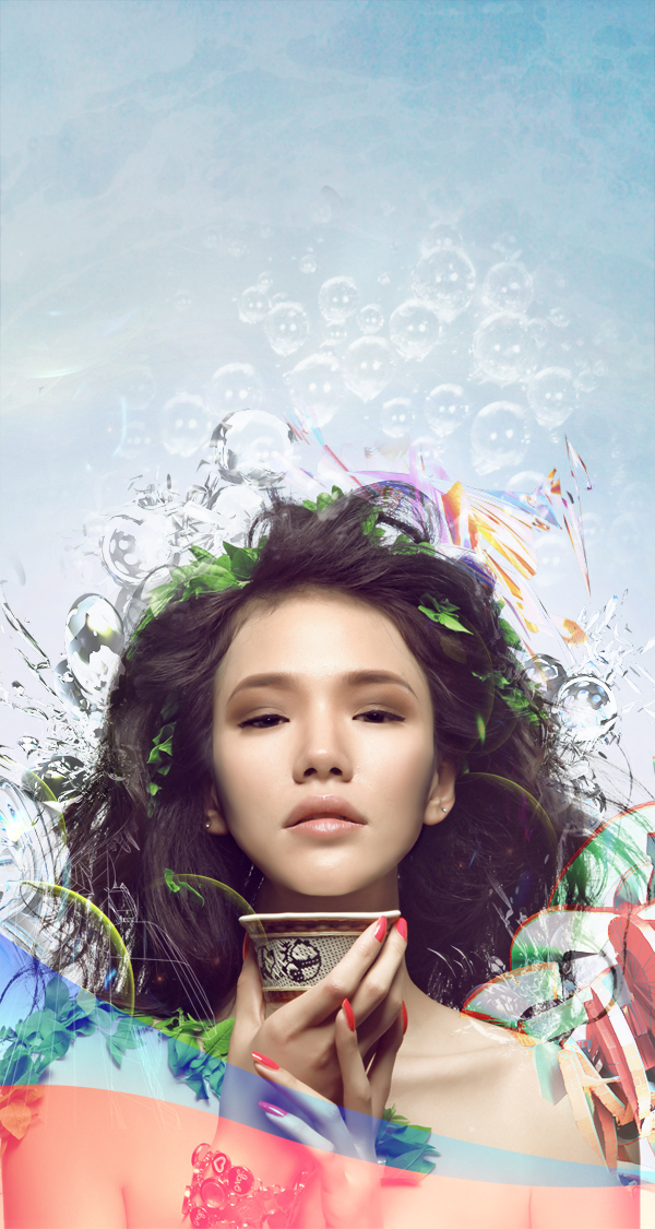 Learn How to Photo Manipulate the Colorful Portrait - Transcendental 66