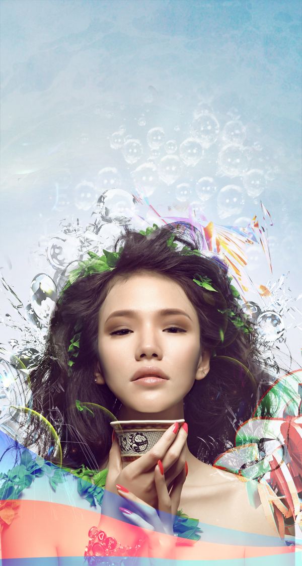 Learn How to Photo Manipulate the Colorful Portrait - Transcendental 68