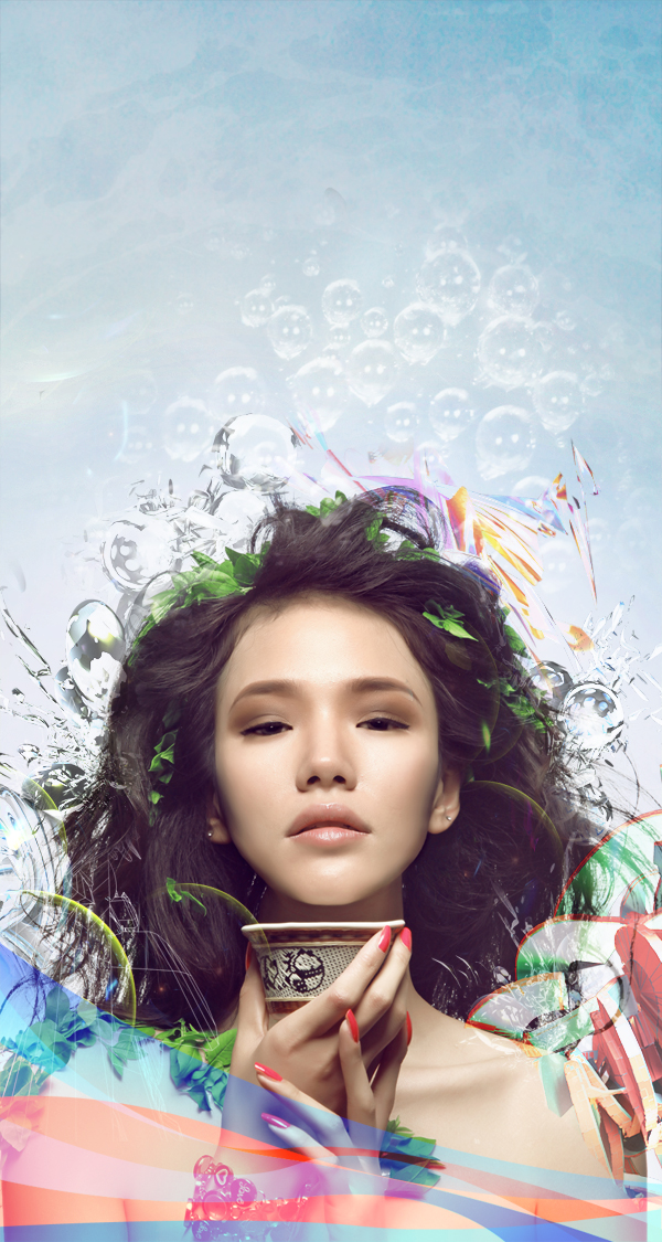 Learn How to Photo Manipulate the Colorful Portrait - Transcendental 73