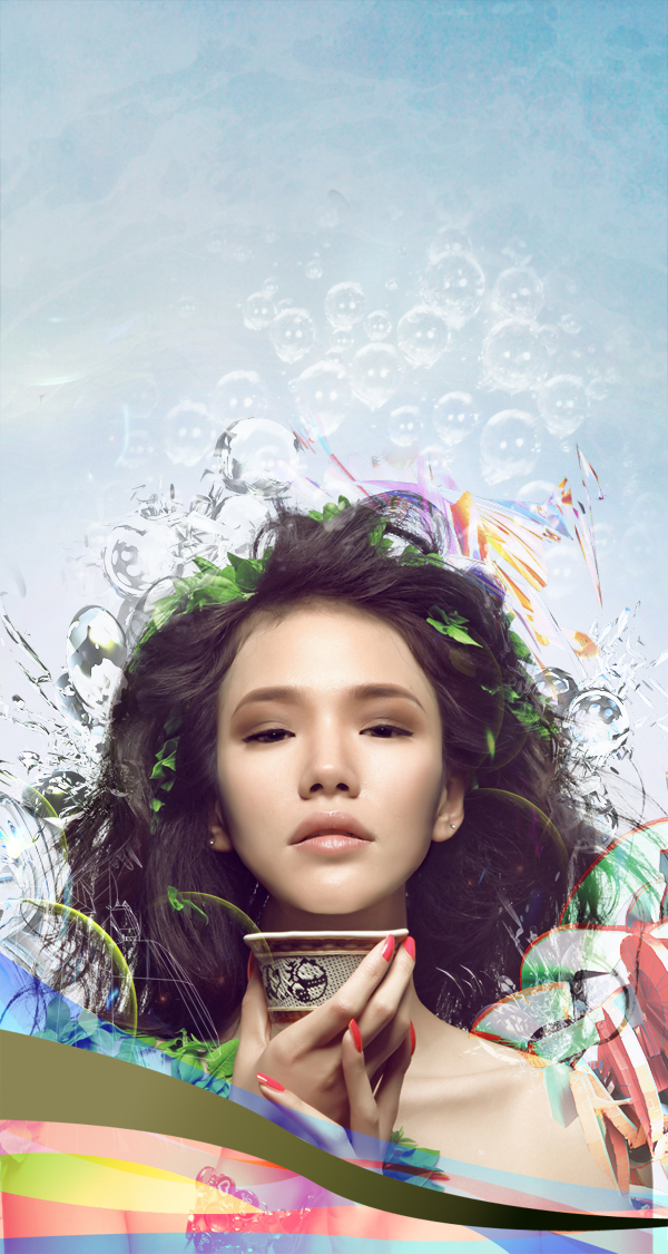 Learn How to Photo Manipulate the Colorful Portrait - Transcendental 77