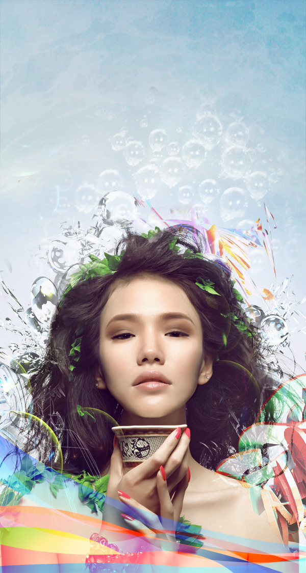 Learn How to Photo Manipulate the Colorful Portrait - Transcendental 78