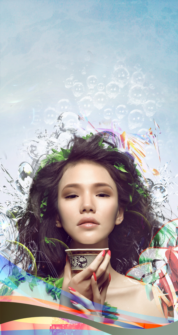 Learn How to Photo Manipulate the Colorful Portrait - Transcendental 79