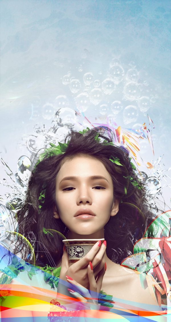 Learn How to Photo Manipulate the Colorful Portrait - Transcendental 80