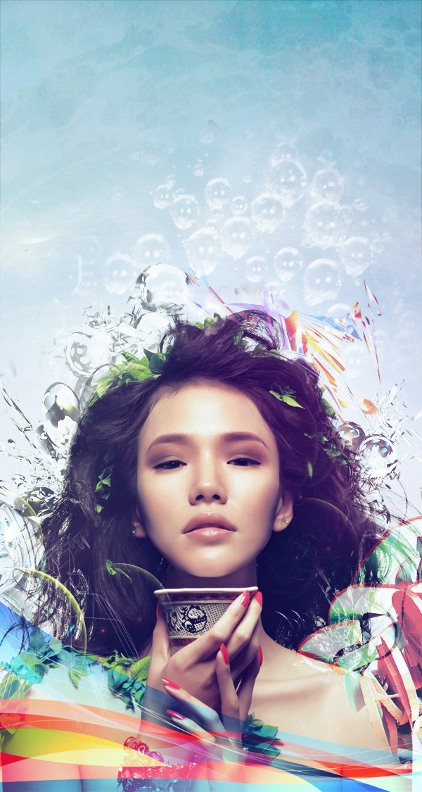 Learn How to Photo Manipulate the Colorful Portrait - Transcendental 92