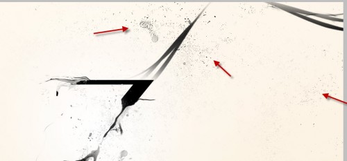 5 paint 500x233 Create a Grungy Style Pull Apart Text Effect in Photoshop