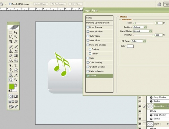 White Music Button F Learn To Make White Music Button in Photoshop