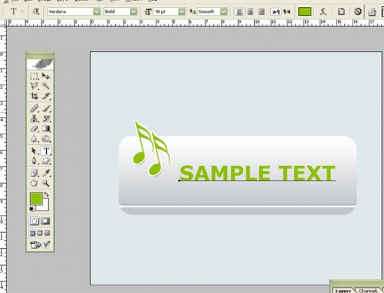 White Music Button H Learn To Make White Music Button in Photoshop