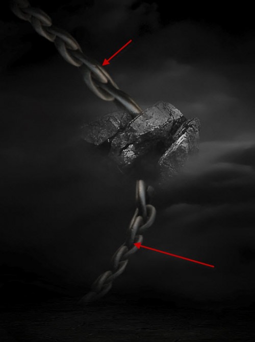 3 attach chain 500x669 Create a Surreal Magical Power Unleashed Scene in Photoshop