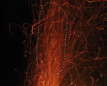 4 fire sel Create a Surreal Magical Power Unleashed Scene in Photoshop