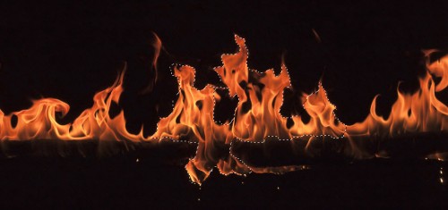create a burning metal text with melting effect in photoshop
