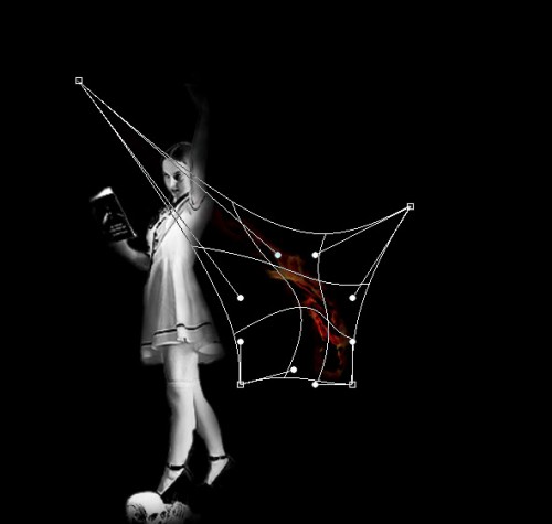 2 warp 500x475 Design a Dark Magical Scene with Nebula Effect in Photoshop