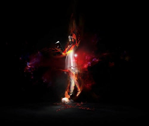 4 effect1 500x423 Design a Dark Magical Scene with Nebula Effect in Photoshop