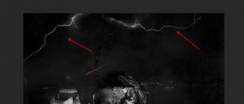 5 dup 500x214 Create a Surreal Urban City Montage with Lightning Effect in Photoshop