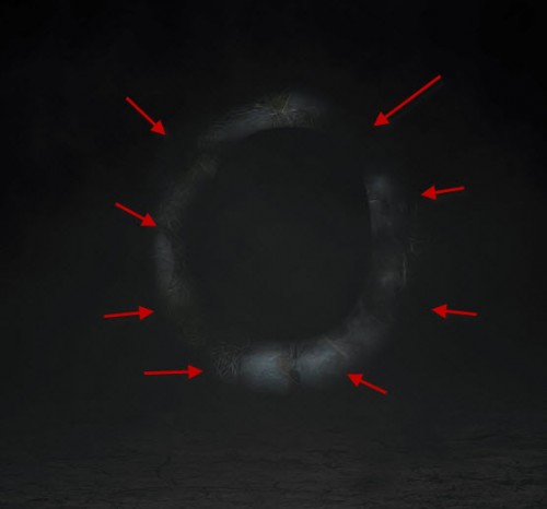 2 erase1 500x466 Create an Abstract Floating Break Apart Rock Circle in Photoshop