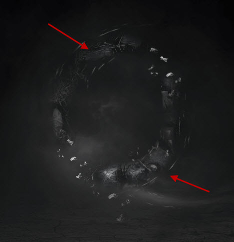 3 twirl effect 2 Create an Abstract Floating Break Apart Rock Circle in Photoshop